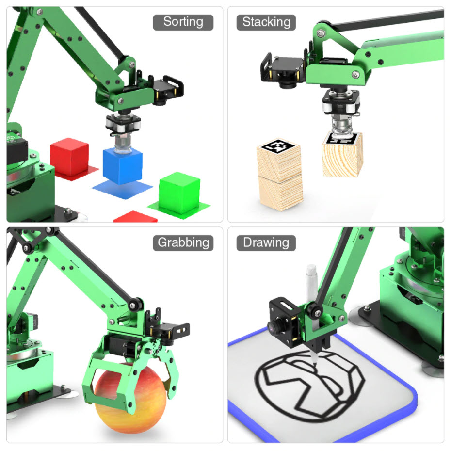 Robot Kit - YENİ Programlanabilir Robot JetMax HD Kameralı