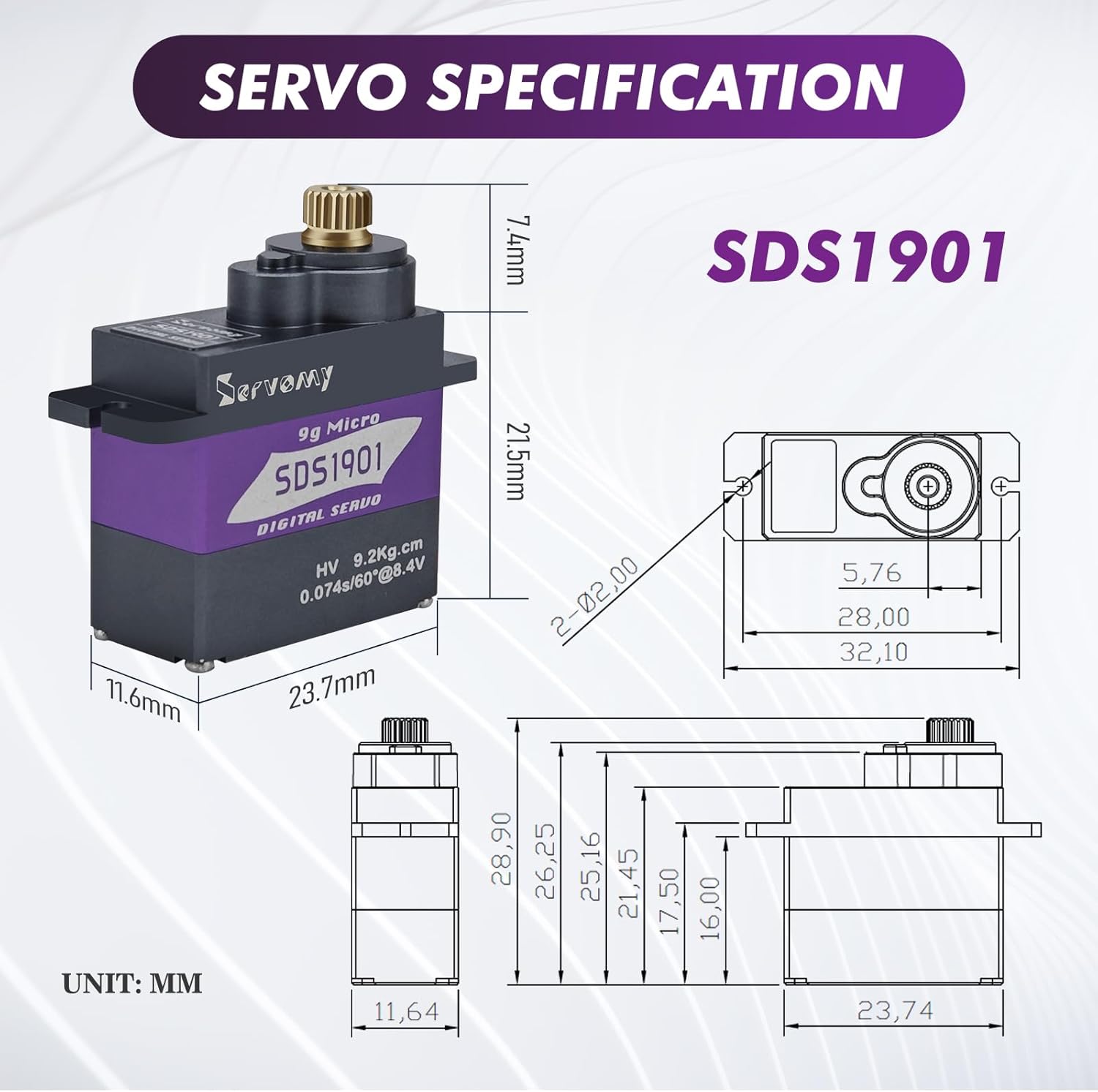 SERVOMY-SDS1901 Dijital 9G Mik - Sg90 Servo incelemesi ve fiyatı